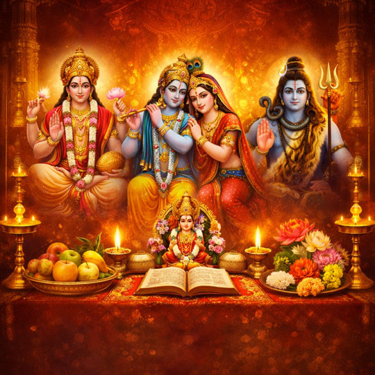 Satyanarayan Katha, Bhagwat Katha, Shiv Puraan Katha etc.